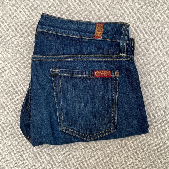 7 FOR ALL MANKIND Skinny Crop and Roll in Nouveau New York Dark - Picture 6 of 11